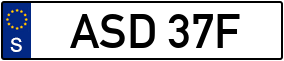 Trailer License Plate